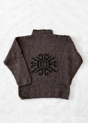 Vintage Knitted Sweater Sun Grey/Brown Size Medium, merk: Vintage Dressing, staat: Heel goed, maat: M / 38 / 10, € 24,95, € 26,90 inclusief Kopersbescherming Pro