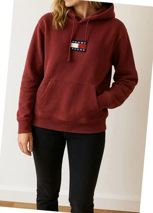 Sweat à capuche Tommy Jeans Femme Logo patch poitrine Bordeaux Taille L – Bon état, marque: Tommy Jeans, état: Très bon état, taille: L / 40 / 12, 40,00 €, 42,70 € Protection acheteurs incluse
