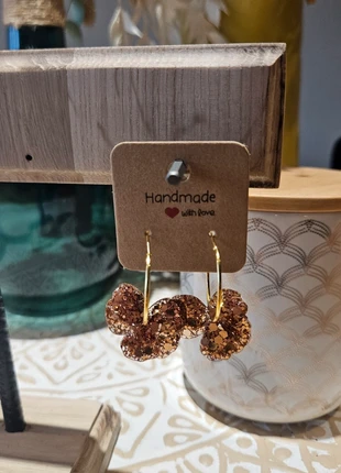 Boucles d'oreilles créoles fleurs, marca: sans marque, estado: Nuevo con etiquetas, 6,00 €, 7,00 € Protección al comprador incluida
