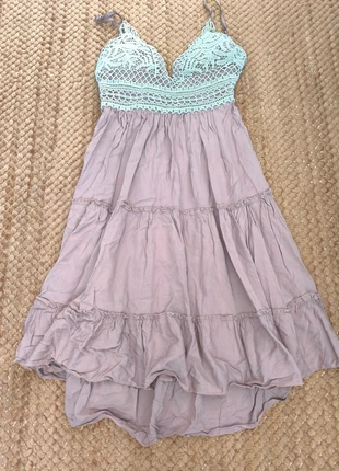 Sommerkleid in braun, grün, marque: Sonstiges, état: Très bon état, taille: S / 36 / 8, 3,50 €, 4,38 € Protection acheteurs incluse