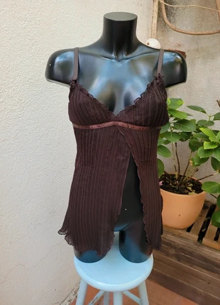 Top marron coquette, brand: COQUETTE, condition: Very good, size: S / 36 / 8, €16.00, €17.50 includes Buyer Protection Pro