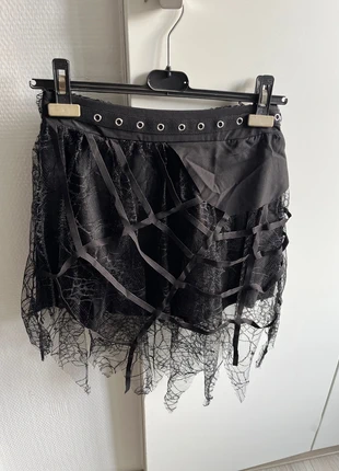 Spiderweb goth skirt, marque: nobrand, état: Neuf sans étiquette, taille: M / 38 / 10, 10,00 €, 11,20 € Protection acheteurs incluse