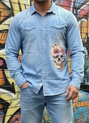 Chemise en Jean Zara, brand: Zara, condition: Very good, size: L, €9.90, €11.10 includes Buyer Protection