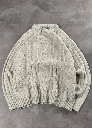 Pull laine irlandais vintage 90s beige moucheté – Homme L, marca: Brice, estado: Muy bueno, tamaño: L, 25,00 €, 26,95 € Protección al comprador incluida