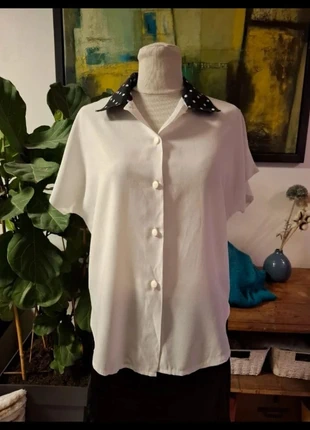 Chemisier rétro pin-up vintage col Peter pan🤍, brand: PIN-UP, condition: New without tags, size: M / 38 / 10, €17.50, €19.08 includes Buyer Protection