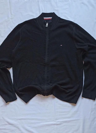 Tommy Hilfiger Full Zip Cardigan Black Ribbed Knit Mock Neck Jumper Size XL, marque: Tommy Hilfiger, état: Très bon état, taille: XL, 34,00 €, 36,40 € Protection acheteurs incluse