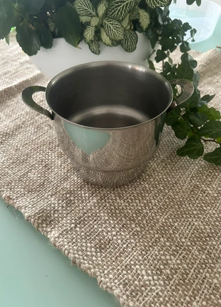 Pot à glaçons vintage en inox – deux poignées, marque: sans marque, état: Très bon état, 7,00 €, 8,05 € Protection acheteurs incluse