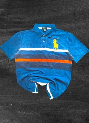 Rara Polo Ralph Lauren in Spugna Blu A Righe Arancioni/Bianche XL, marca: Ralph Lauren, estado: Novo sem etiquetas, tamanho: XL, €31.90, €34.20 inclui Proteção do Comprador