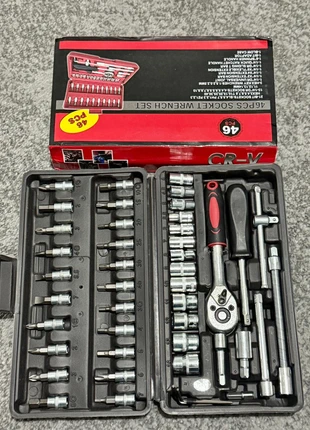46 piece socket wrench set, condition: New with tags, £7.50, £8.58 includes Buyer Protection
