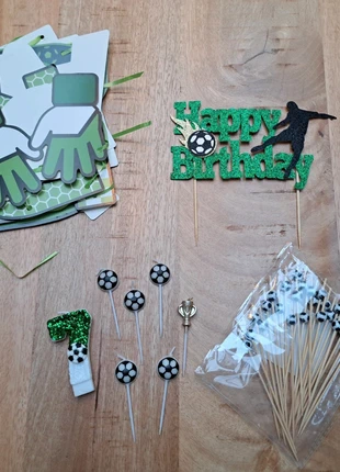 Voetbal verjaardag versiering, staat: Heel goed, € 3,00, € 3,85 inclusief Kopersbescherming