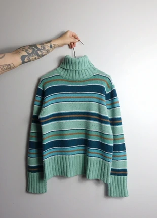 Pull colorblock rayé bleu vintage, brand: Vintage Dressing, condition: Very good, size: L / 40 / 12, €23.00, €24.85 includes Buyer Protection Pro