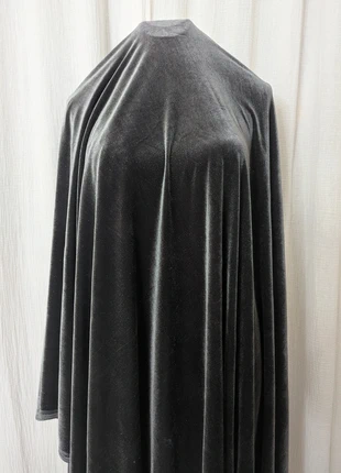 🧵 Tissu velours gris pailleté – 2 mètres (laize 150 cm), état: Neuf avec étiquette, 19,00 €, 20,65 € Protection acheteurs incluse