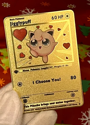 💝Jigglypuff Rondoudou carte Pokémon tcg 1er édition OR I choose you et cœurs idée cadeau couple, brand: Pokémon, condition: New without tags, €30.00, €32.20 includes Buyer Protection