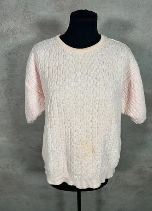 Pull Maille Torsadée Cable Knit Vintage Charter Club rose clair texturé taille M, brand: Vintage Dressing, condizioni: Ottime, taglia: M / IT 42 / EU 38, €6.00, €7.00 include la Protezione acquisti Pro