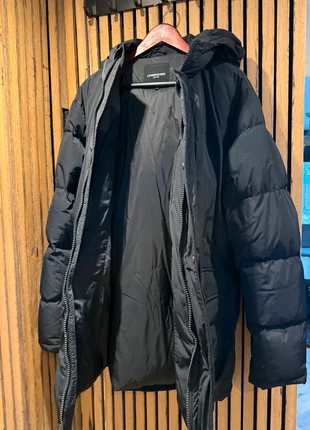 Zwarte Lawrence Grey donsjas met capuchon, merk: Lawrence Grey, staat: Heel goed, maat: XL, € 35,00, € 37,45 inclusief Kopersbescherming