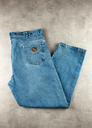 Jean carhartt B17 DST workwear baggy bleu patiné vintage - Taille 40x30, brand: Carhartt, condizioni: Ottime, taglia: IT 50 | W40, €35.00, €37.45 include la Protezione acquisti Pro