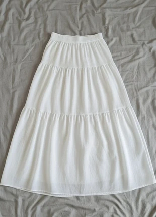 Jupe Longue Évasée Blanche Bohème Romantique Vintage Automne, merk: Vintage Dressing, staat: Heel goed, maat: S / 36 / 8, € 34,99, € 37,44 inclusief Kopersbescherming