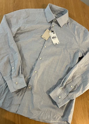 Chemise à rayures tennis 100% coton slim-fit Mango, brand: Mango, condizioni: Nuovo con cartellino, taglia: M, €18.99, €20.64 include la Protezione acquisti