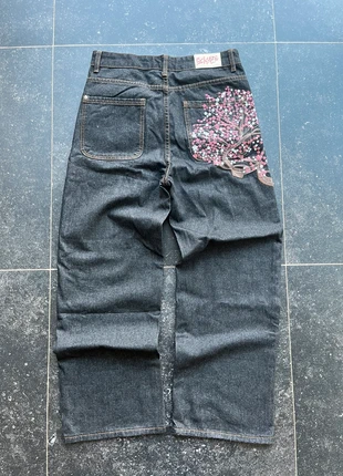 jeans large avec fleur sakura brodé y2k taille M, marque: y2k, état: Neuf sans étiquette, taille: M, 55,00 €, 58,45 € Protection acheteurs incluse