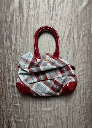 Sac à main rouge tartan Vivienne Westwood Vintage Bandoulière Logo Orb Noir Multi Sacoche Rétro, marque: Vivienne Westwood, état: Très bon état, 230,00 €, 242,20 € Protection acheteurs incluse