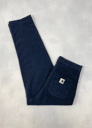 Pantalon Carhartt wip Bleu Noir Taille Haute Large modèle Armanda Pant - Taille M w28 #1819, marca: Carhartt, estado: Muito bom, tamanho: M / 38 / 10, €49.00, €52.15 inclui Proteção do Comprador Pro