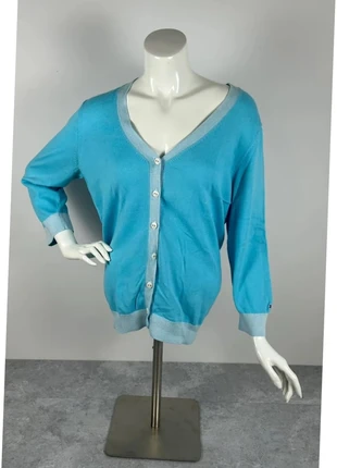 58. Gilet à bouton cardigan Tommy Hilfiger femme bleu & blanc | Taille XL, marque: Tommy Hilfiger, état: Très bon état, taille: XL / 42 / 14, 12,90 €, 14,25 € Protection acheteurs (Pro) incluse