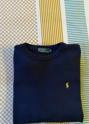Pull en maille crewneck Ralph Lauren bleu marine - M, marca: Ralph Lauren, estado: Muito bom, tamanho: M, €39.99, €42.69 inclui Proteção do Comprador