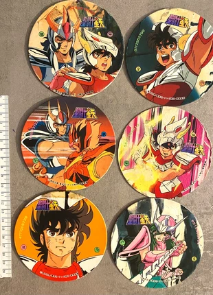 Saint Seiya - Lot de 6 Pogs, merk: Saint Seiya, staat: Goed, € 6,00, € 7,00 inclusief Kopersbescherming