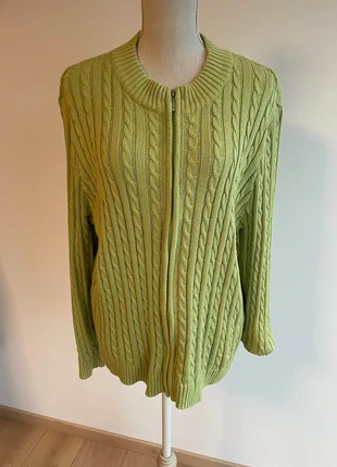 Gilet zippé torsadé vert clair – Appleseed’s – Taille XL, marque: Appleseed's, état: Très bon état, taille: XL / 42 / 14, 16,00 €, 17,50 € Protection acheteurs incluse