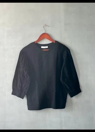 Sweat noir broderie Promod, brand: Promod, condizioni: Ottime, taglia: L / IT 44 / EU 40, €14.00, €15.40 include la Protezione acquisti