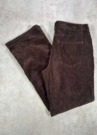 Pantalon Vintage En Velours Côtelé / Corduroy Talbots brun texturé épais taille 8, marca: Vintage Dressing, estado: Muito bom, tamanho: M / 38 / 10, €10.00, €11.20 inclui Proteção do Comprador Pro
