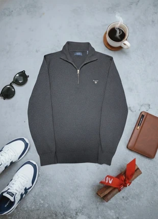 Gant Quarter Zip Pullover Sweater Jersey Original Classic Premium Quality Embroidered Navy Blue, marque: GANT, état: Très bon état, taille: L, 27,00 €, 29,05 € Protection acheteurs incluse