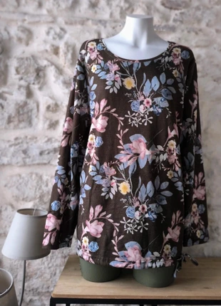🔥 Belle Blouse imprimée fleurs, taille 3XL 🔥, marke: Gina Benotti, zustand: Sehr gut, größe: XXXL / 46 / 18, 12,00 €, 13,30 € inklusive Vinted-Käuferschutz