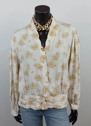 Vintage cream paisley floral scalloped neckline peplum blouse EU38 SHR8, marque: Vintage Dressing, état: Très bon état, taille: M / 38 / 10, 20,00 €, 21,70 € Protection acheteurs incluse