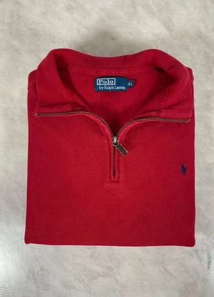 Ralph Lauren Polo – Pull col camionneur quart zip rouge – Taille XL homme Code 257N, marca: Ralph Lauren, estado: Muito bom, tamanho: XL, €49.00, €52.15 inclui Proteção do Comprador Pro