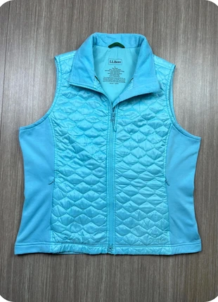 Veste L.L.Bean Puffer Sans Manche Jacket Thinsulate Bi Matière Vintage - Bleu Ciel / Turquoise (L), merk: L.L. Bean, staat: Heel goed, maat: L / 40 / 12, € 29,90, € 32,10 inclusief Kopersbescherming