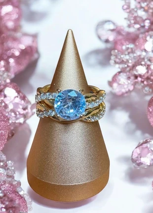 Bague Inspiration Style Swarovski Zircon Gold Diamond Luxe Vintage Oldmoney Glamour, marque: Swarovski, état: Très bon état, taille: 18,1 mm, 22,00 €, 23,80 € Protection acheteurs incluse