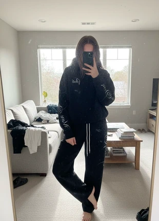 Survêtement noir “Rich Soul” unisexe – Hoodie + Jogging, marque: marque indépendante, état: Très bon état, taille: L / 40 / 12, 72,90 €, 77,25 € Protection acheteurs incluse