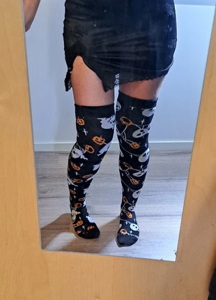 Killstar Haunted Pumpkin Knee-High Socks, merk: Killstar, staat: Nieuw zonder prijskaartje, maat: Universeel, € 16,50, € 18,03 inclusief Kopersbescherming