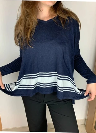 Pull Tommy Hilfiger Bleu marine Logo Doré - Taille XS Hyper Ample, brand: Tommy Hilfiger, condition: Very good, size: XS / 34 / 6, €15.00, €16.45 includes Buyer Protection Pro