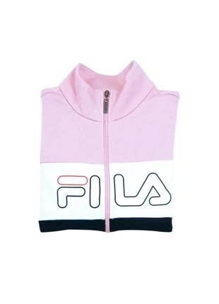 Veste de survêtement Fila femme rose noir blanc logo sportswear - Taille L, marke: FILA, zustand: Sehr gut, größe: L / 40 / 12, 11,90 €, 13,20 € beinhaltet Vinted-Käuferschutz Pro