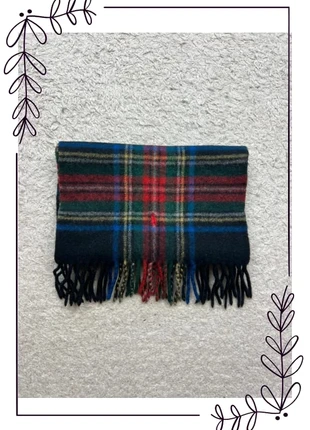 Echarpe Ralph Lauren multicolore motif tartan logo brodé rouge 100% Laine d'agneau n°53, marca: Ralph Lauren, estado: Muito bom, €39.90, €42.60 inclui Proteção do Comprador Pro