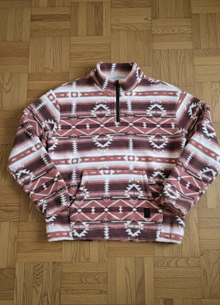 Chemise polaire homme motif aztèque géométrique zip col montant manches longues hiver décontractée, brand: Vintage Dressing, condition: Very good, size: S / 36 / 8, €34.99, €37.44 includes Buyer Protection