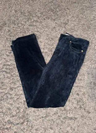 Pantalon En Velours Côtelé / Corduroy Peruna marine coton cotelé coupe slim taille 38, marque: Vintage Dressing, état: Très bon état, taille: M / 38 / 10, 15,00 €, 16,45 € Protection acheteurs incluse