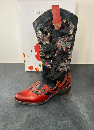 Cow boy santiag femme western Taille 40 rouge noir, brand: Laura Vita, condition: New without tags, size: 40, €116.00, €122.50 includes Buyer Protection