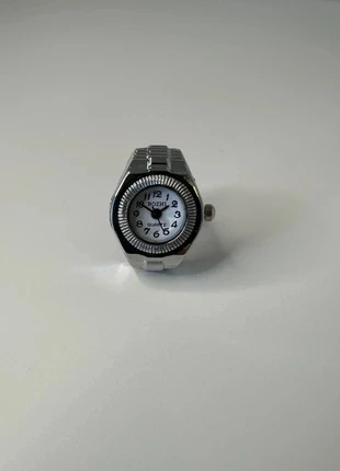 Bague argentée modèle montre, brand: CHROME, condition: Very good, size: Adjustable, €6.99, €8.04 includes Buyer Protection Pro