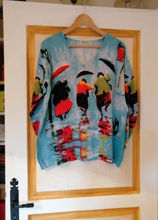 Pull coloré, marque: Damod, état: Neuf sans étiquette, taille: Taille unique, 13,00 €, 14,35 € Protection acheteurs incluse