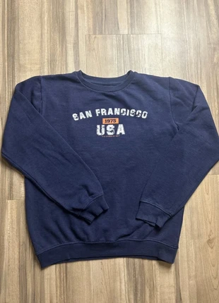 Sweat enfant BKL Wear bleu marine – San Francisco USA – Taille 14 ans, marca: BKL Wear, estado: Muito bom, tamanho: 14 anos / 164 cm, €3.00, €3.85 inclui Proteção do Comprador