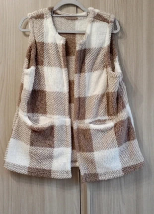 Gilet lungo in pile nuovo taglia L| fantasia quadri orso (buffalo plaid) caldo e morbido🔶, état: Neuf sans étiquette, taille: L / 40 / 12, 10,00 €, 11,20 € Protection acheteurs incluse
