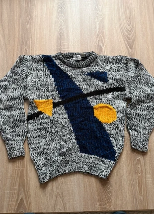 Pull vintage 80s en maille rétro design, marque: Vintage Dressing, état: Très bon état, taille: M, 25,00 €, 26,95 € Protection acheteurs incluse